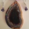  wood pendant and earing set