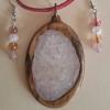  wood pendant and earing set