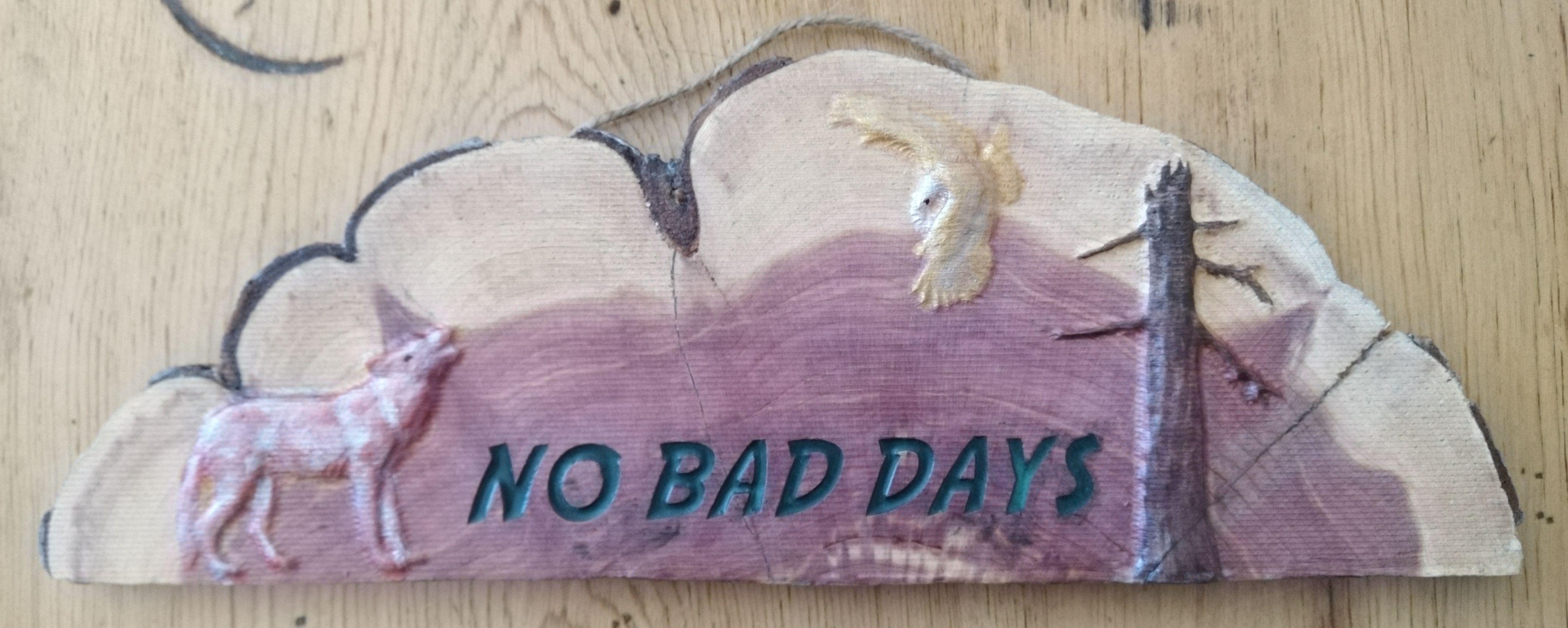 2. "No Bad Days" palm tree tattoo - wide 7